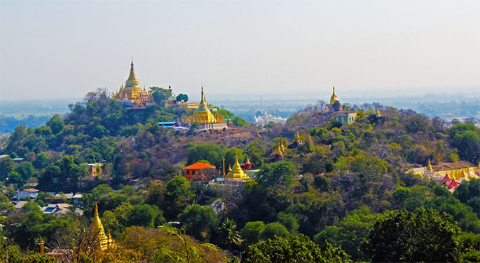Sagaing Hill in Mandalay - Myanmar