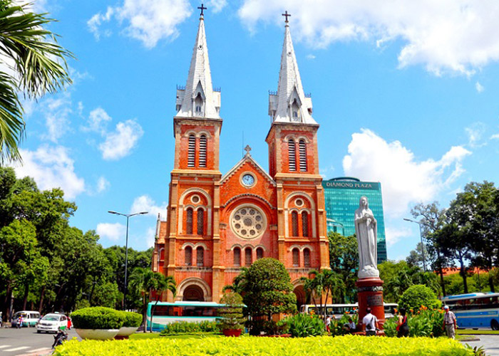Saigon Notre-Dame Cathedral in Ho Chi Minh City.