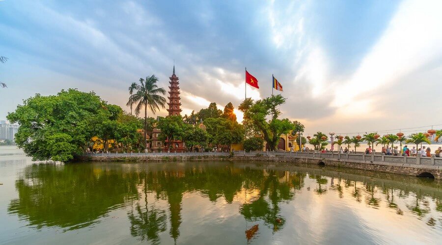 Tran Quoc Pagoda in Hanoi.