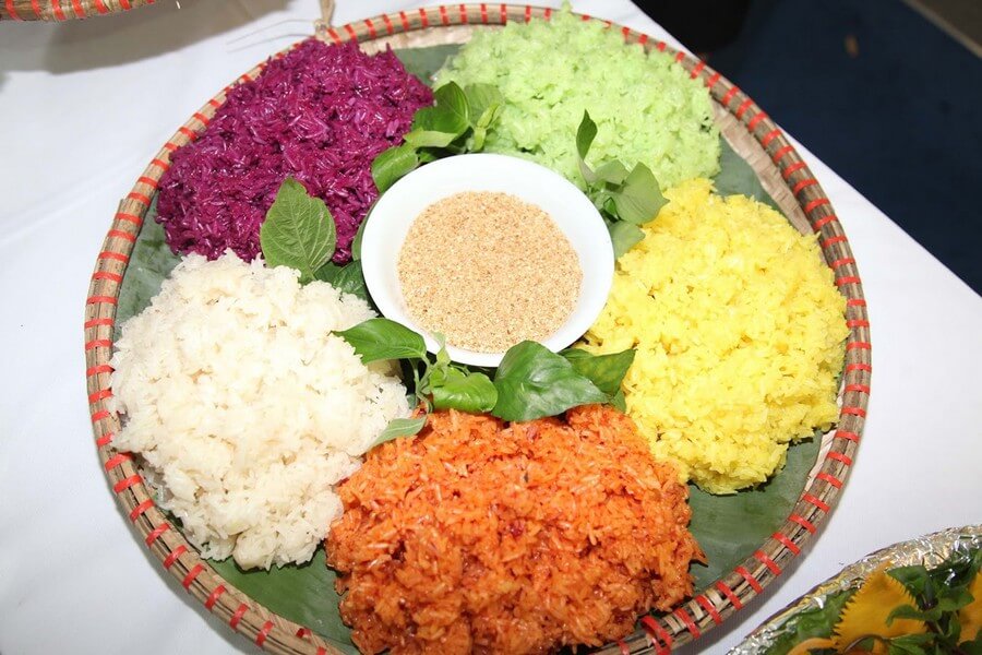 five-color sticky rice.