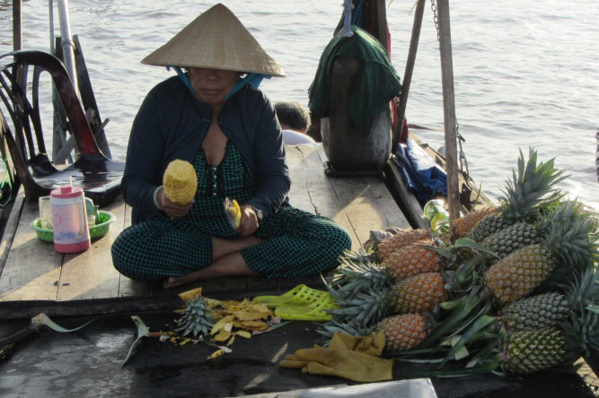 Pineapple lady, Mekong Delta