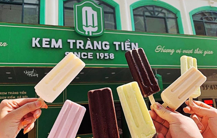 Tràng Tiền ice cream - A cultural hallmark of Hanoi, a specialty of Hanoi.